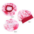 UNIQ Silk Satin Tie Dye Night Sleeping Adjustable Hair Care Elastic Wide Band Bonnet